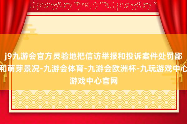 j9九游会官方灵验地把信访举报和投诉案件处罚鄙人层和萌芽景况-九游会体育-九游会欧洲杯-九玩游戏中心官网